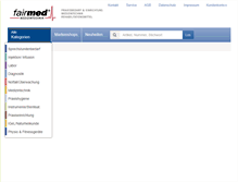 Tablet Screenshot of fairmed-shop.at